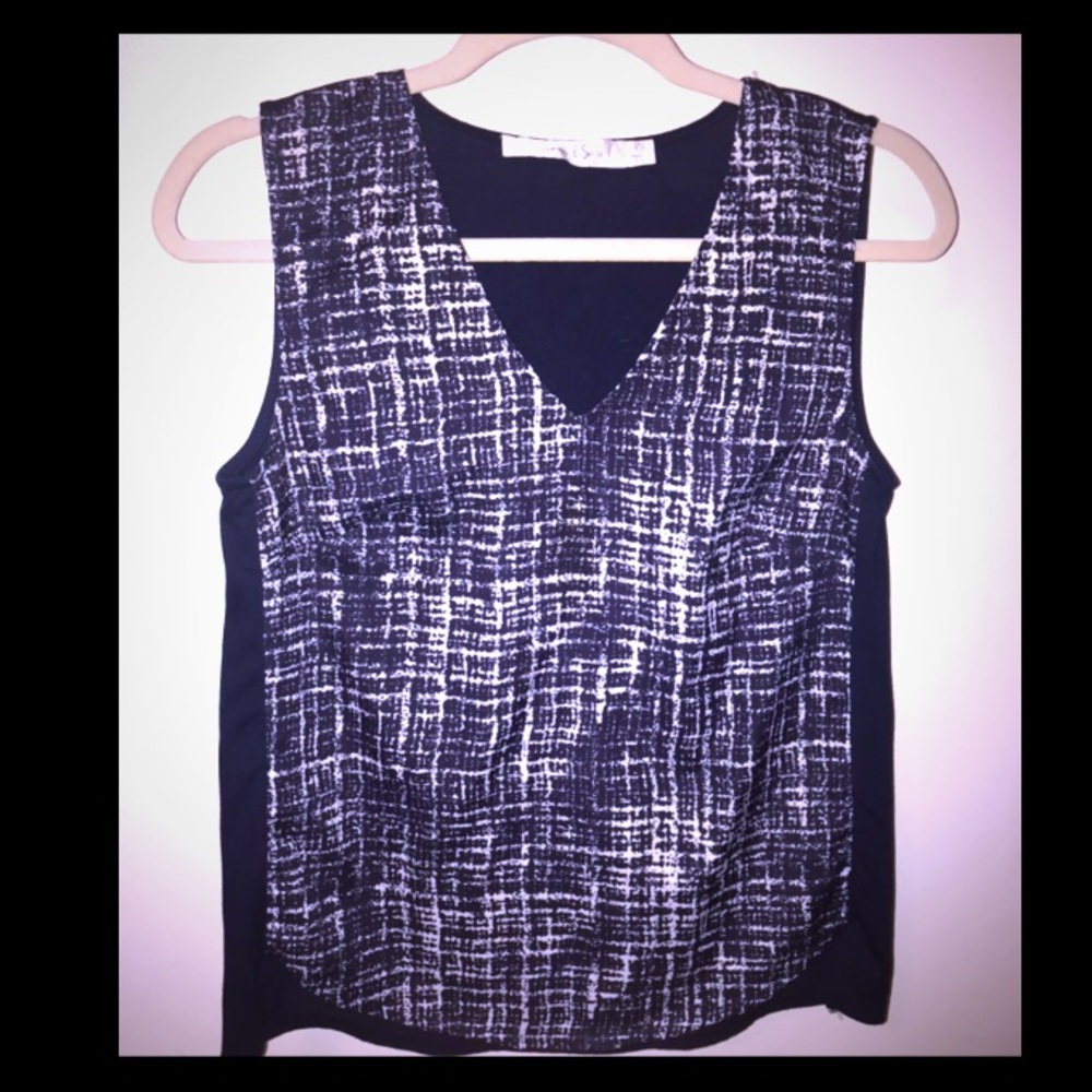 Navy blue top